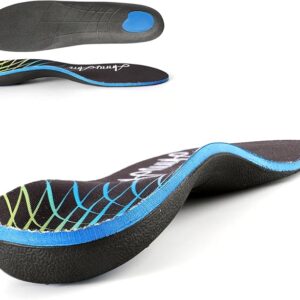 Arch Support Inserts for Plantar Fasciitis Relief Insoles for Men Women Orthotics of Flat Feet High Arch Heel Pain Relief Shoe Inserts (Men 9-9.5 | Women 11-11.5, Black)